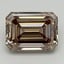 1.45 Ct. Light Greyish Brown Emerald Lab Grown Diamond