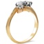 The Taryn Ring, smalltop view on a hand