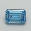 1.02 Ct. Fancy Vivid Blue Emerald Lab Grown Diamond