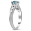 The Barrydale Ring, smalltop view on a hand