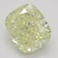 2.62 Ct. Fancy Light Yellow Cushion Diamond