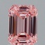 1.55 Ct. Fancy Vivid Pink Emerald Lab Grown Diamond