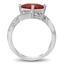 Compass Set Bypass Diamond Ring, smallside view