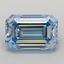 0.82 Ct. Fancy Intense  Blue Emerald Lab Grown Diamond