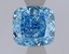 1.02 Ct. Fancy Vivid Blue Blue Cushion Lab Grown Diamond