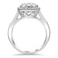 The Raywood Ring, smalltop view on a hand