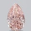 2.22 Ct. Fancy Vivid  Pink Pear Lab Grown Diamond