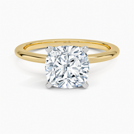 18K Yellow Gold Four-Prong Comfort Fit 1.5mm Ring