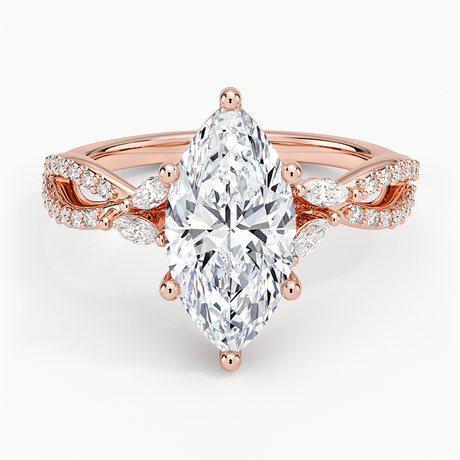 14K Rose Gold Luxe Willow Diamond Ring (1/4 ct. tw.)