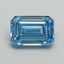 1.04 Ct. Fancy Vivid Blue Emerald Lab Grown Diamond