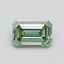 0.70 Ct. Fancy Intense Green Emerald Lab Grown Diamond
