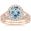 14KR Aquamarine Fortuna Diamond Bridal Set (2/3 ct. tw.), smalltop view