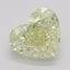 0.55 Ct. Fancy Light Yellow Heart Diamond