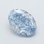 1.47 Ct. Fancy Vivid  Blue Oval Lab Grown Diamond