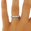 The Willa Ring, smalltop view on a hand