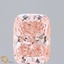 2.05 Ct. Fancy Vivid  Pink Cushion Lab Grown Diamond