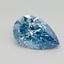 1.18 Ct. Fancy Vivid Blue Pear Lab Grown Diamond