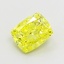 1.55 Ct. Fancy Vivid  Yellow Cushion Lab Grown Diamond