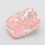 5.01 Ct. Fancy Vivid Pink Cushion Lab Grown Diamond