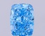 6.07 Ct. Fancy Vivid  Blue Cushion Lab Grown Diamond