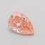 0.51 Ct. Fancy Vivid Pink Pear Lab Grown Diamond