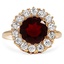 Retro Garnet Cocktail Ring