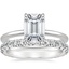 18K White Gold Audrey Perfect Fit Solitaire Ring with Luxe Sienna Diamond Ring (5/8 ct. tw.)