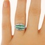 The Emilie Ring, smalltop view on a hand