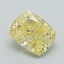 1.06 Ct. Fancy Vivid Yellow Cushion Lab Grown Diamond