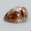 1.08 Ct. Fancy Light  Brown Pear Lab Grown Diamond