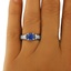 The Nancy Ring, smalltop view on a hand