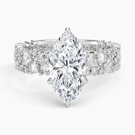 Unique Snow Inspired Diamond Ring