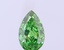 0.42 Ct. Fancy Vivid Green Pear Lab Grown Diamond