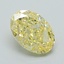 1.08 Ct. Fancy Intense Yellow Oval Lab Grown Diamond