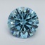 4.22 Ct. Fancy Vivid Blue Round Lab Grown Diamond