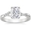 Platinum Chamise Diamond Ring (1/15 ct. tw.), smalltop view