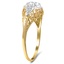 The Jordanna Ring, smalltop view on a hand