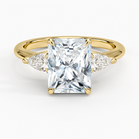 Fleur Three Stone Diamond Ring