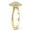 The Enola Ring, smalltop view on a hand