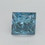 1.50 Ct. Fancy Vivid Blue Princess Lab Grown Diamond
