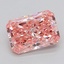 3.02 Ct. Fancy Vivid  Pink Radiant Lab Grown Diamond