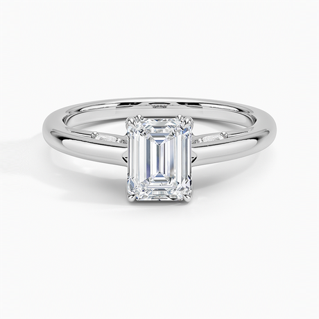 Secret Garden Adorned Gallery Solitaire Ring