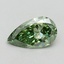 0.77 Ct. Fancy Vivid Green Pear Lab Grown Diamond