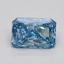 1.54 Ct. Fancy Vivid Blue Radiant Lab Grown Diamond