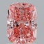 1.51 Ct. Fancy Vivid Pink Cushion Lab Grown Diamond