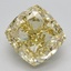 3.17 Ct. Fancy Intense Yellow Cushion Lab Grown Diamond