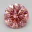 2.70 Ct. Fancy Vivid Pink Round Lab Grown Diamond
