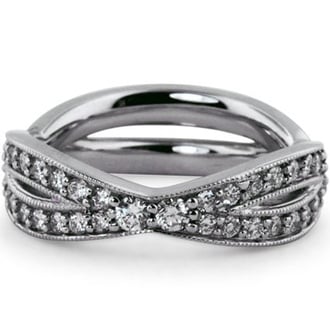 Custom Crossover Pave Band