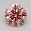 0.74 Ct. Fancy Vivid Pink Round Lab Grown Diamond