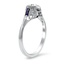 The Ailene Ring, smalltop view on a hand